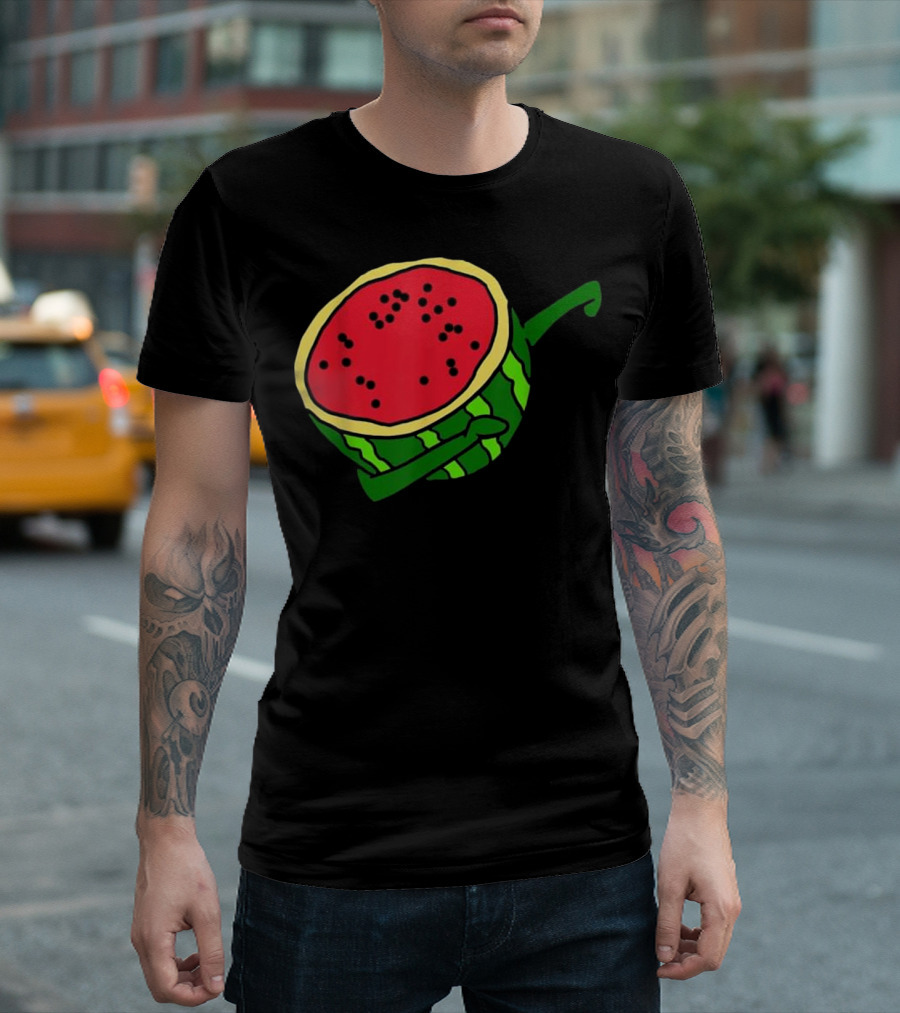 Dabbing Watermelon Summer Fruit Funny Dance T-Shirt