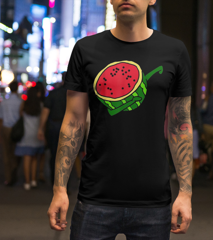Dabbing Watermelon Summer Fruit Funny Dance T-Shirt