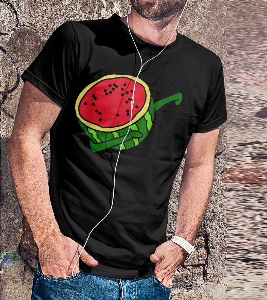Dabbing Watermelon Summer Fruit Funny Dance T-Shirt