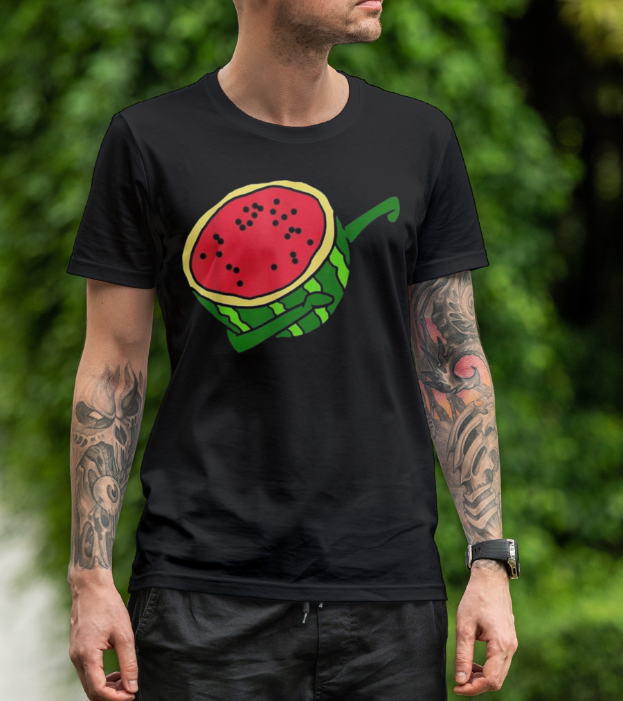 Dabbing Watermelon Summer Fruit Funny Dance T-Shirt