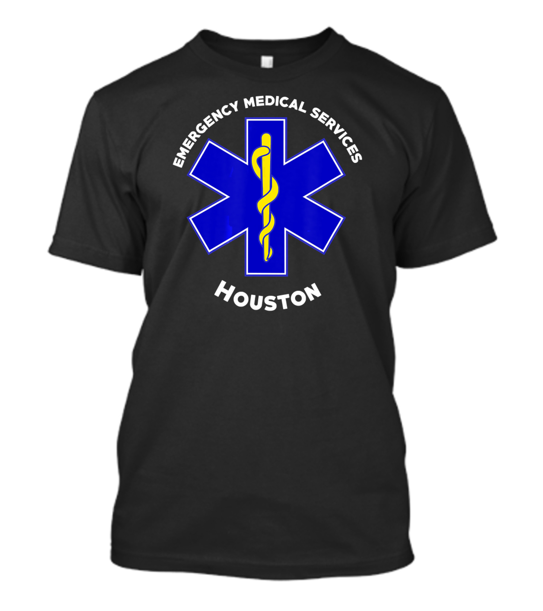 Houston Emergency Medical Services EMS Paramedic EMT Uniform M T-Shirt