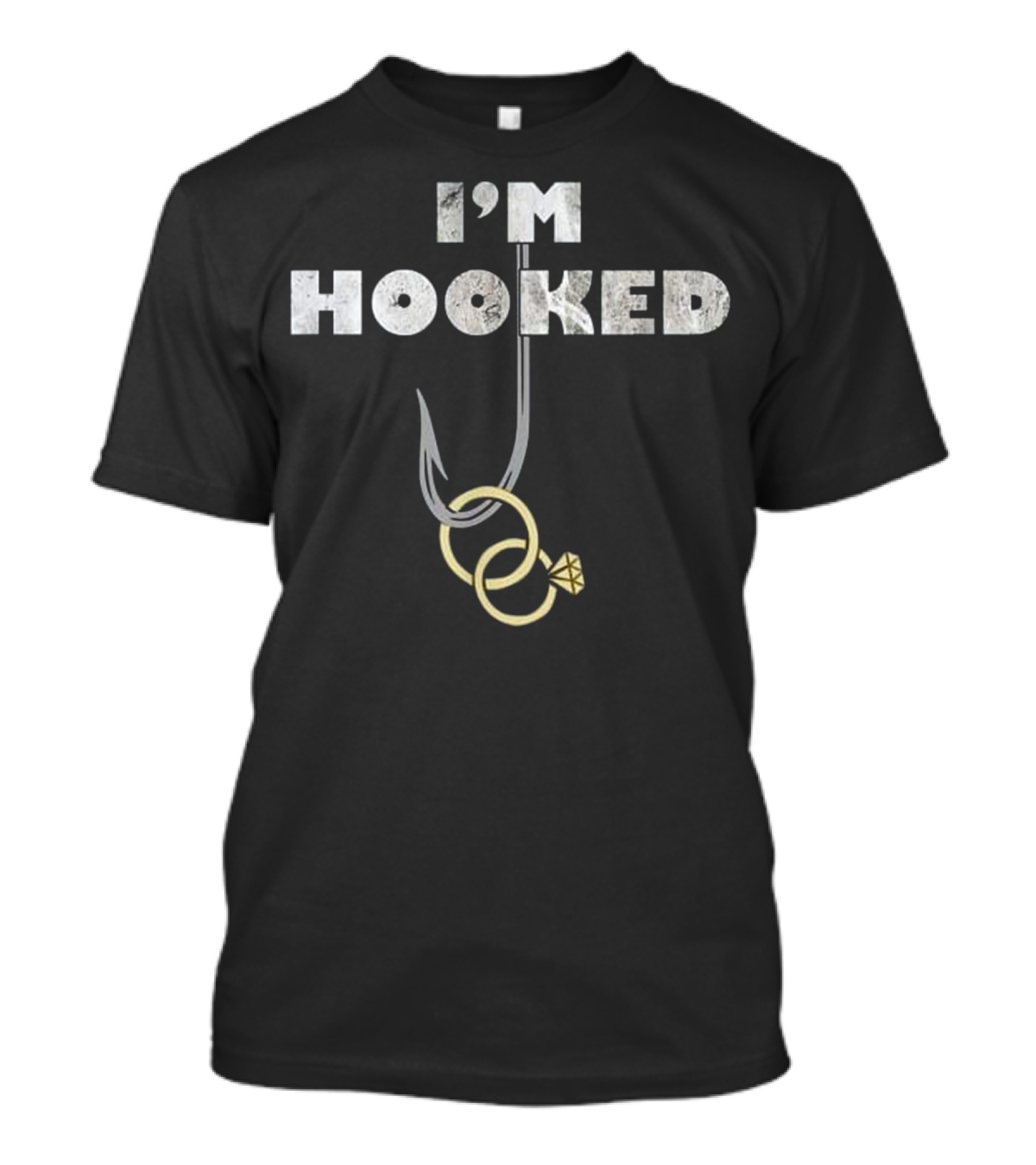 Bachelor Party I'm Hooked Fishin Funny Groom T-Shirt