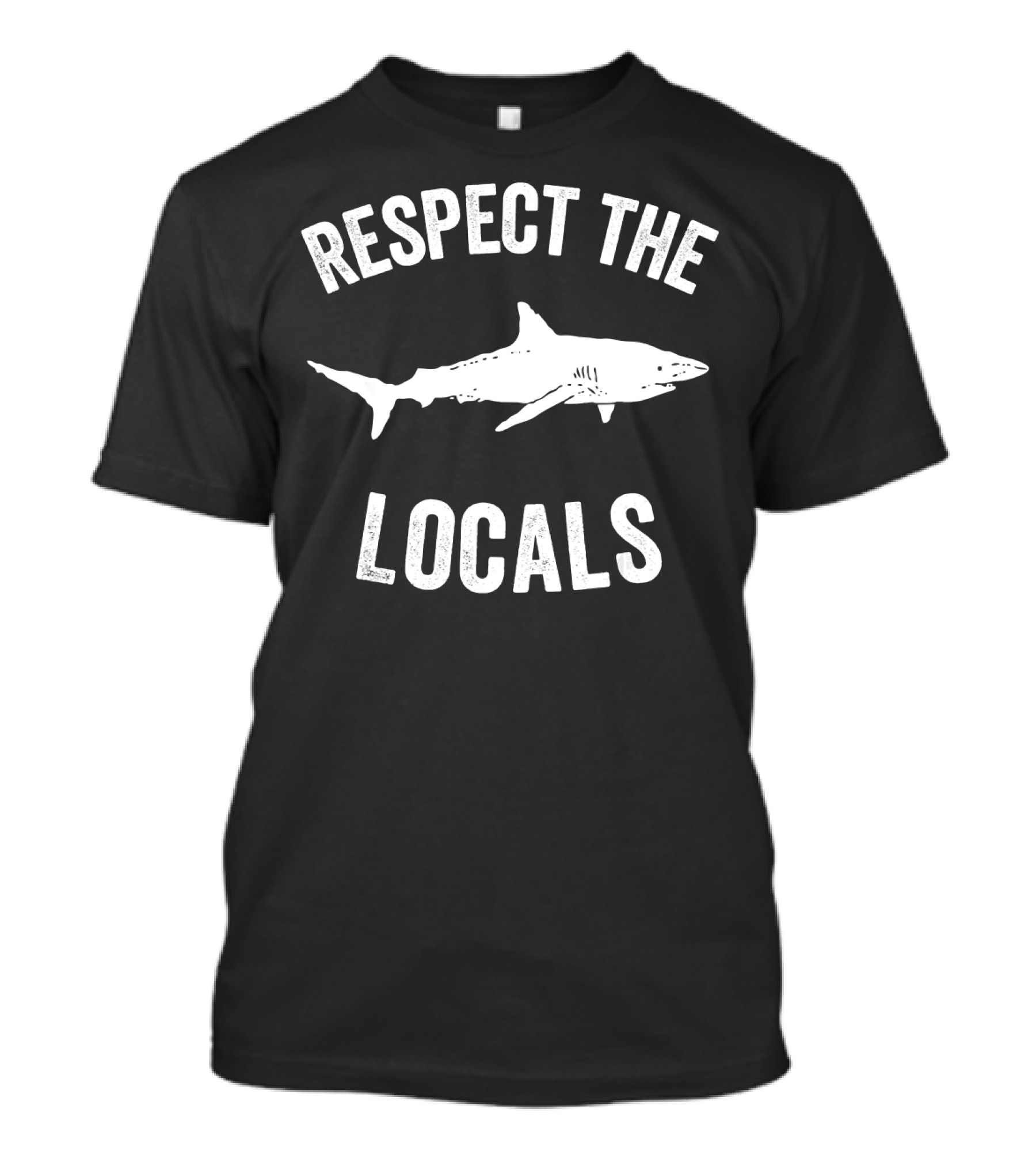 Respect The Locals Shark Ocean Animal Rights T-Shirt