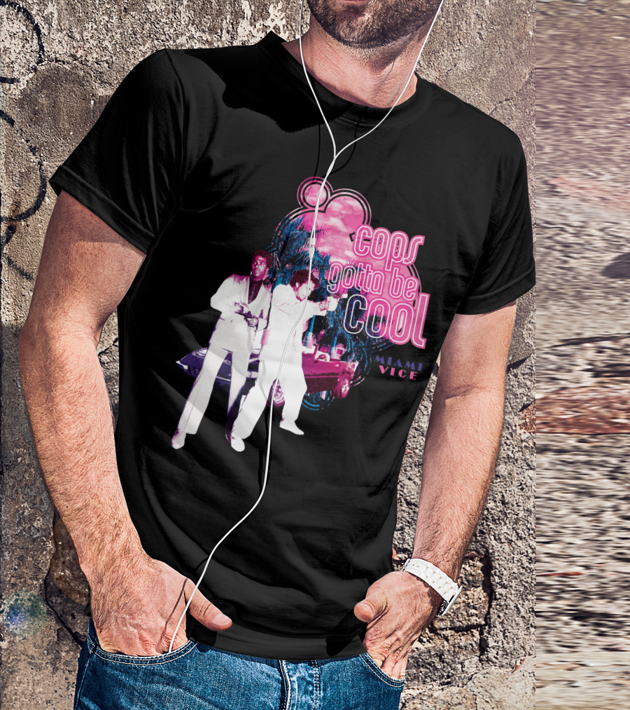 Miami Vice Cops Gotta Be Cool Retro 80s T-Shirt