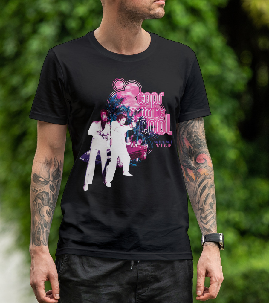 Miami Vice Cops Gotta Be Cool Retro 80s T-Shirt