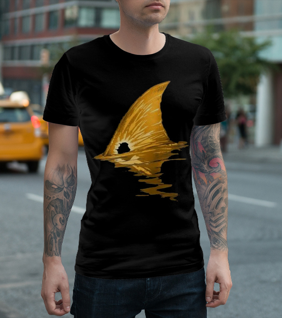 BACK PRINT Tailing Redfish Red Drum Fis Classic Fish Fin T-Shirt