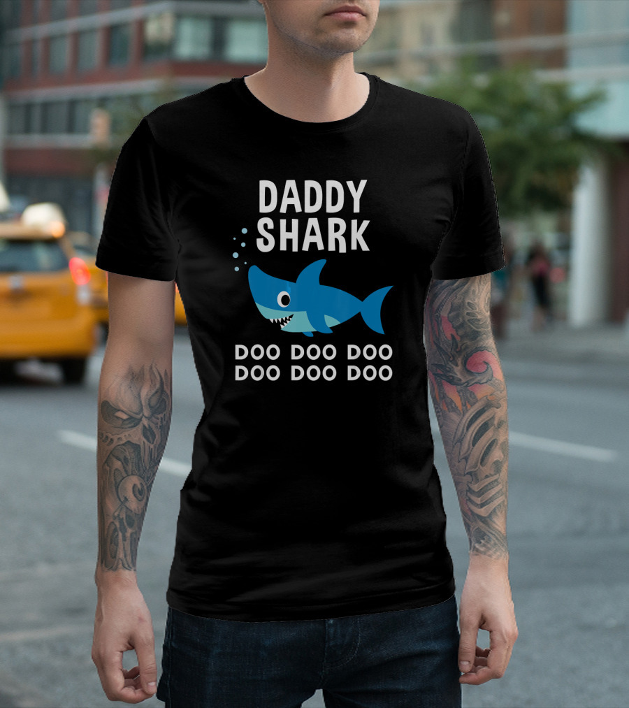 Daddy Shark Doo Doo Doo Doo Doo Doo Matching T-Shirt