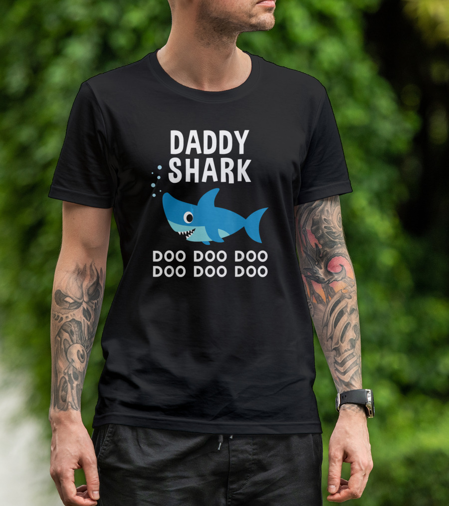 Daddy Shark Doo Doo Doo Doo Doo Doo Matching T-Shirt