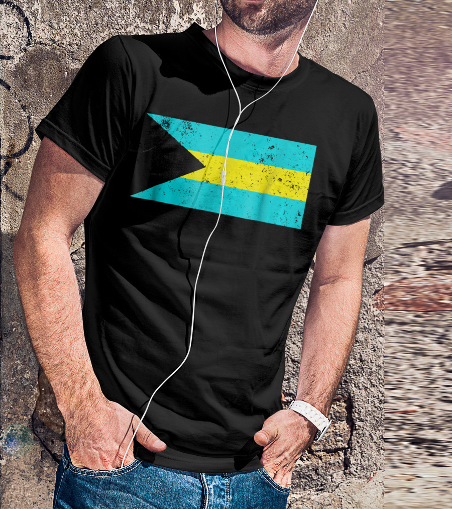 Bahamas Flag Retro T-Shirt