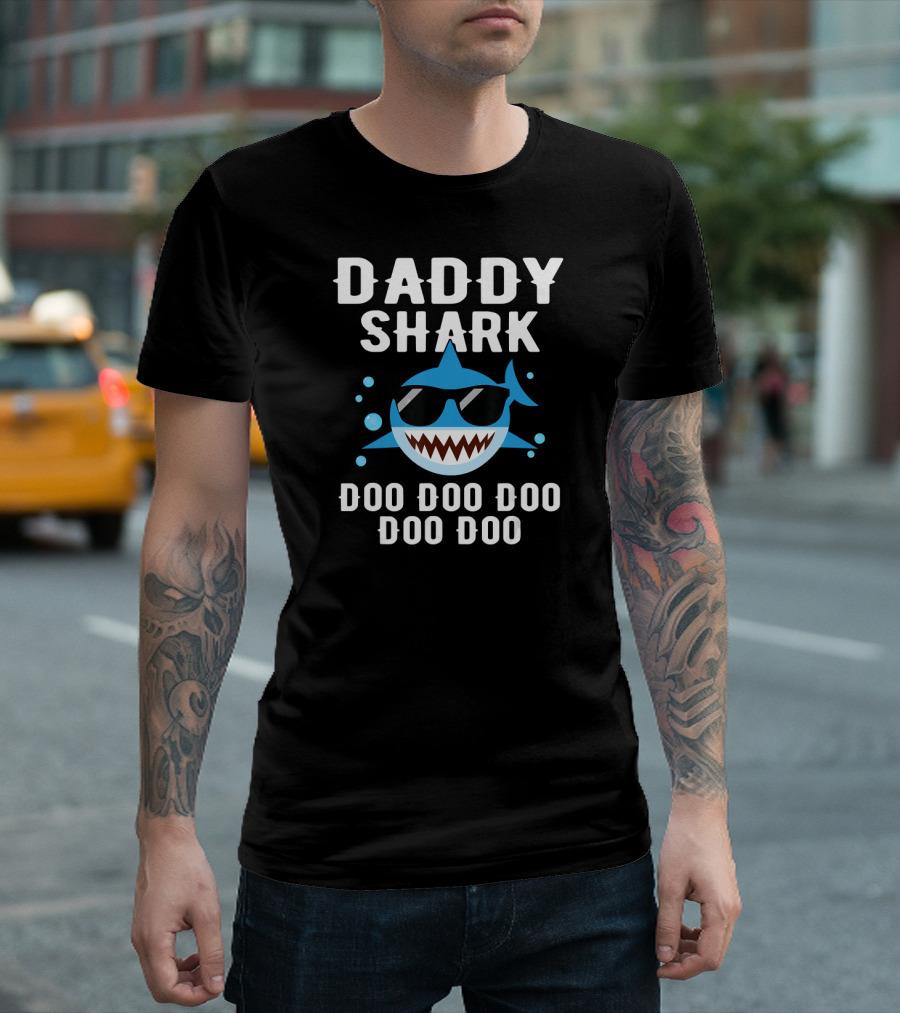 Daddy Shark Doo Doo Doo Doo Funny Baby T-Shirt