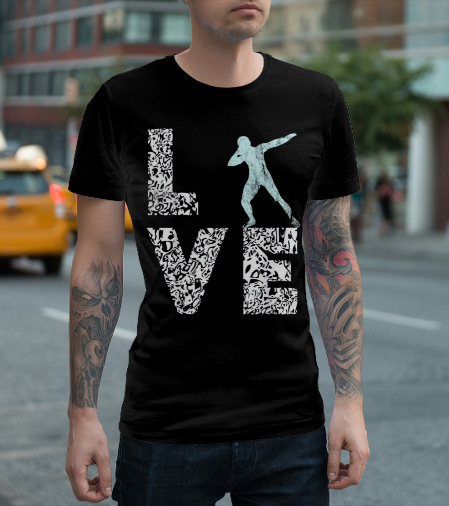Shot Put Throwing Love Track and Field T-Shirt