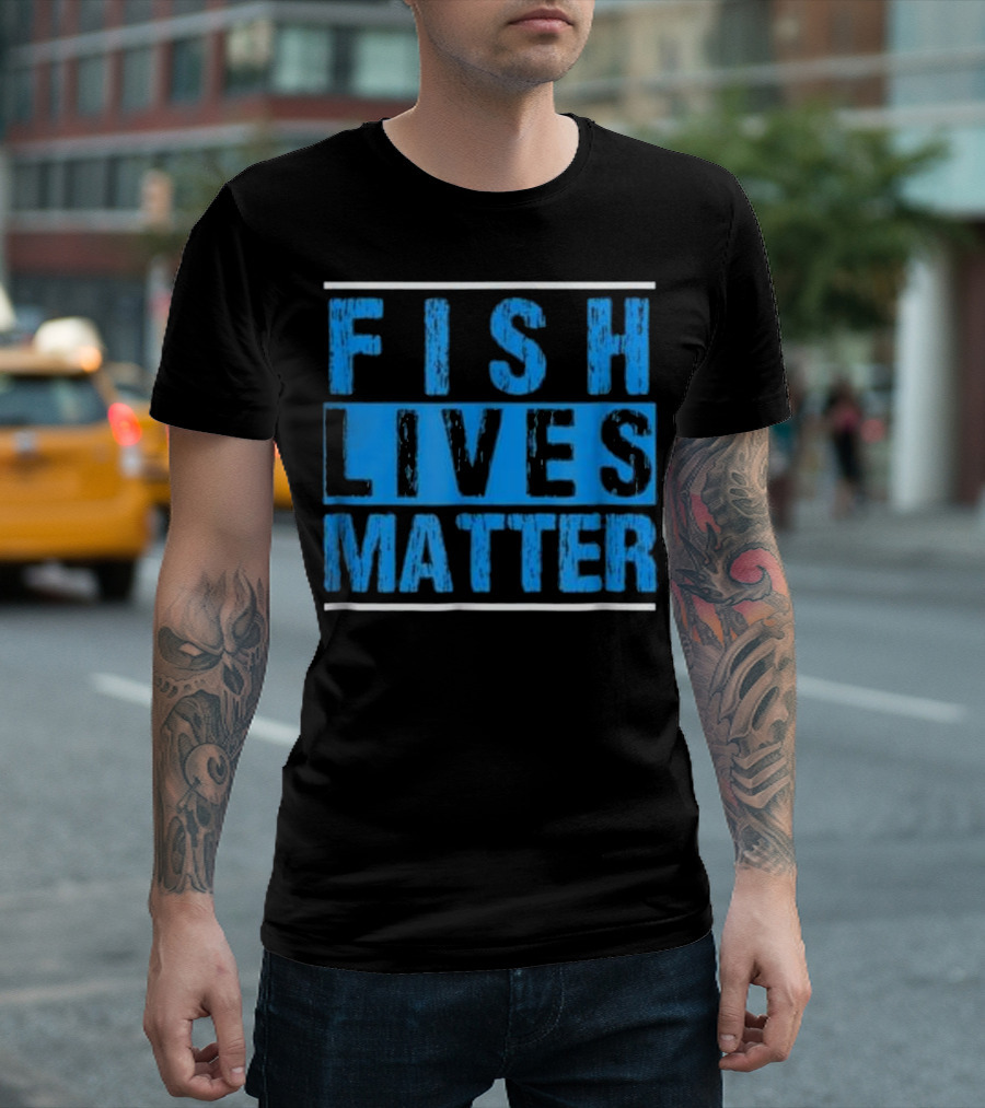 Fish Lives Matter Reef Aquarist Marine Conservation T-Shirt
