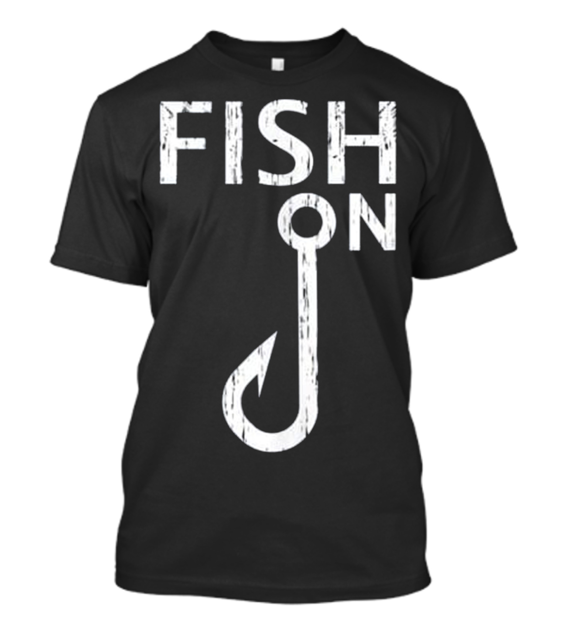 Fish On Hook Vintage Fisherman T-Shirt