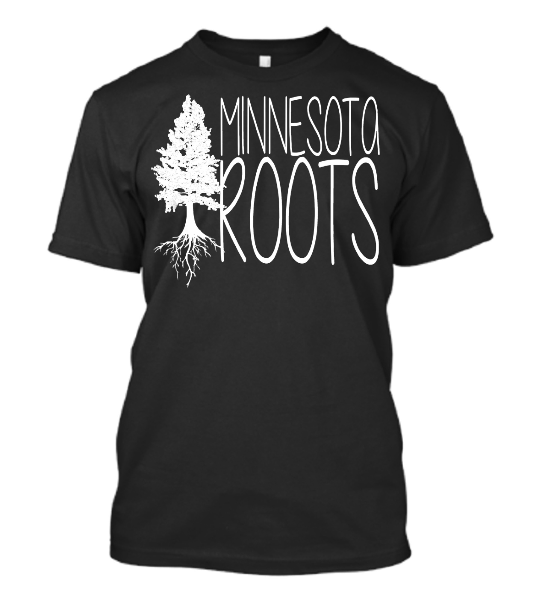 Minnesota Roots Tree Graphic With Tree Roots T-Shirt