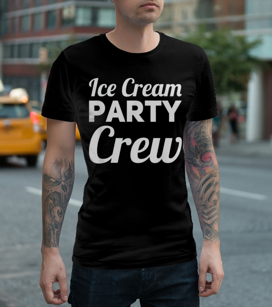 Ice Cream Party Crew Birthday Outfit Ice Cream Party T-Shirt