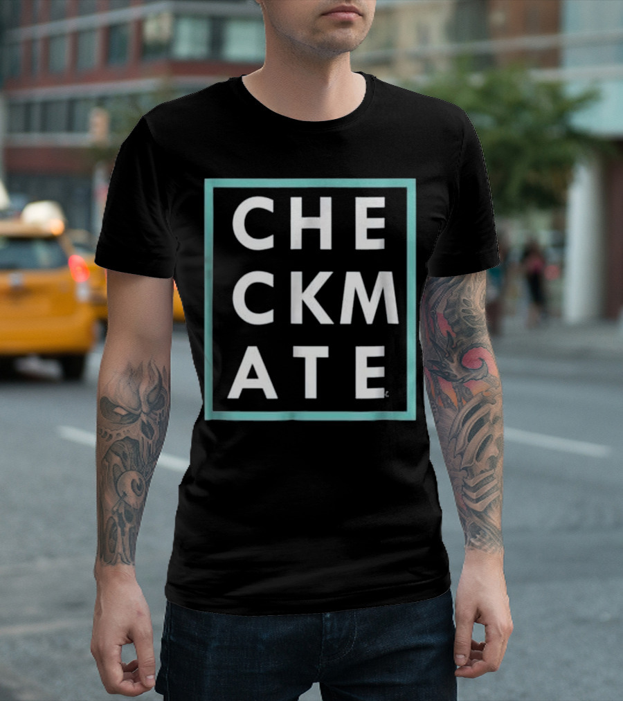 CHECKMATE Modern Chess Player Checker T-Shirt