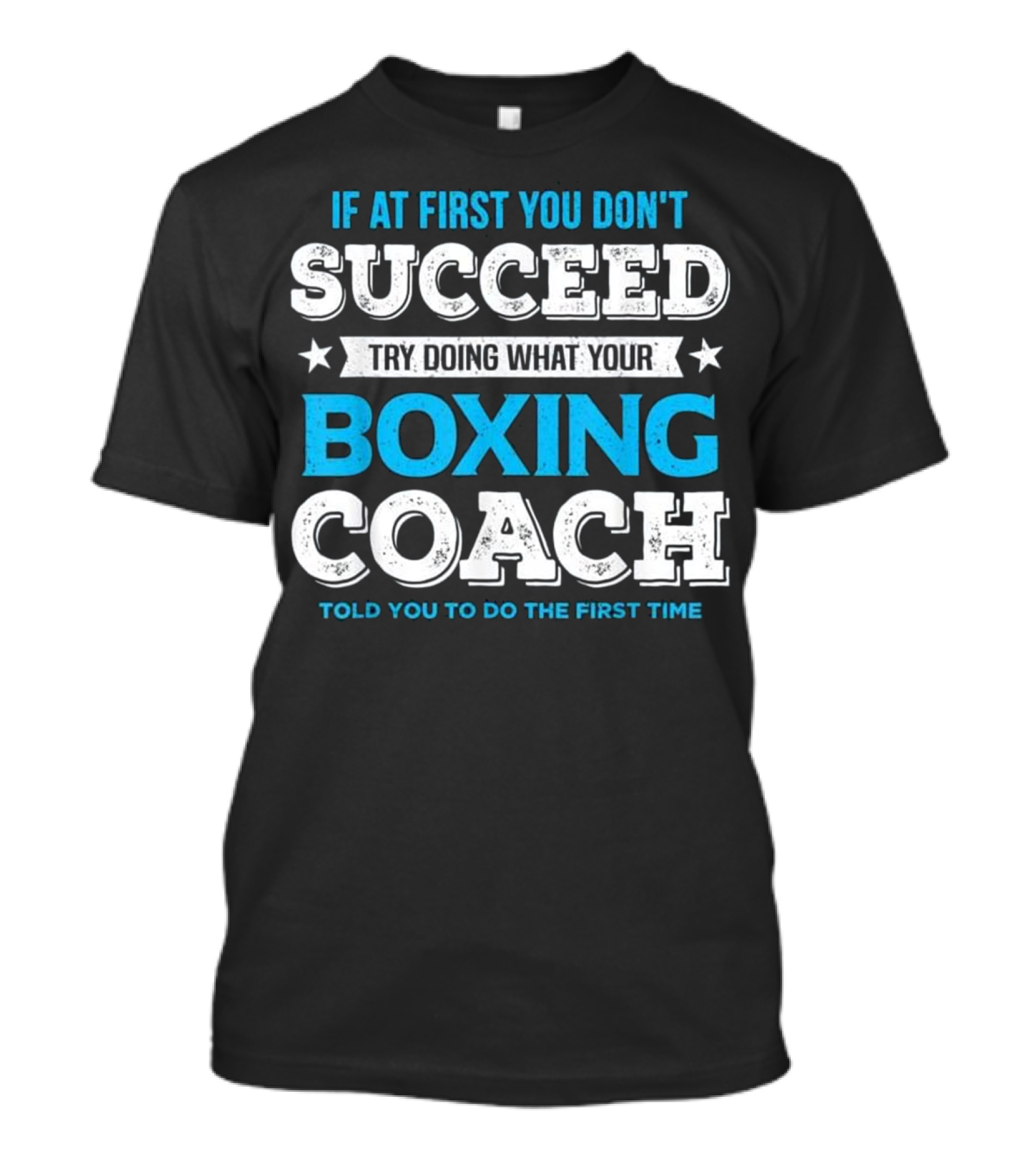 If At First You Don't Succeed Try Doing What Your Boxing Coach Told You To Do The First Time T-Shirt