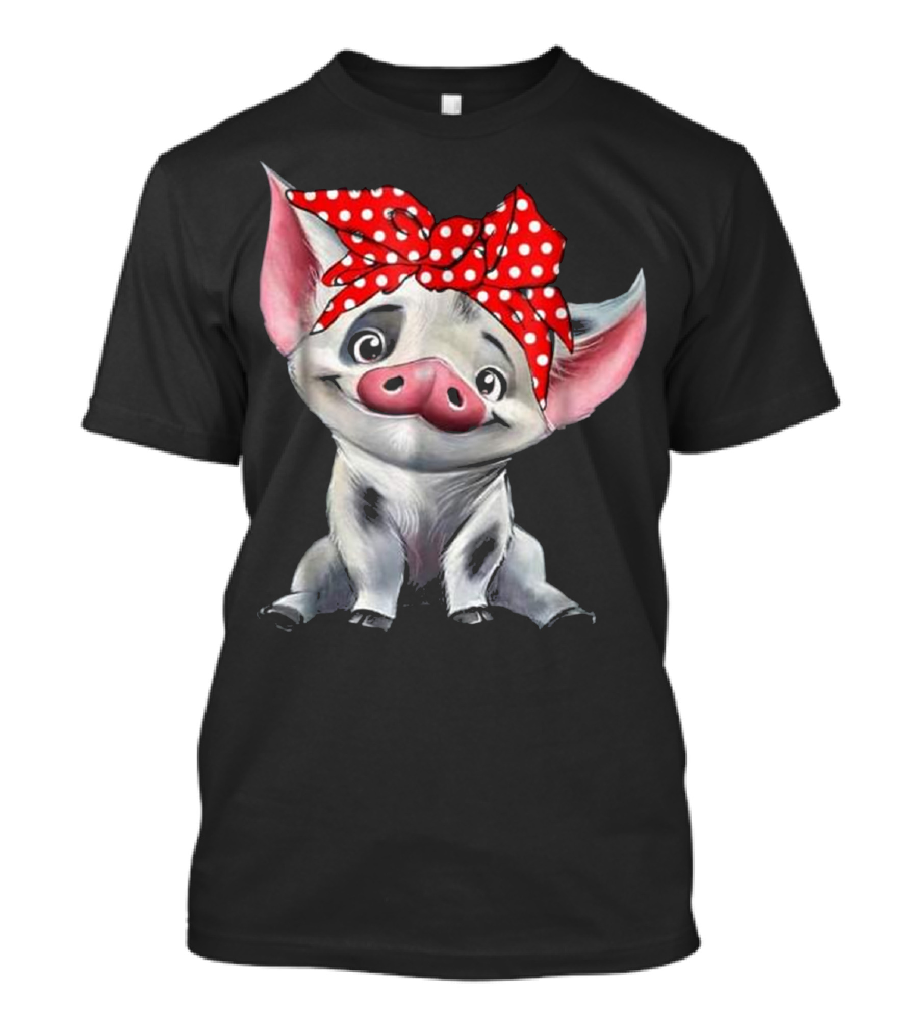 Pua Pig With Red Polka Dot Bandana T-Shirt