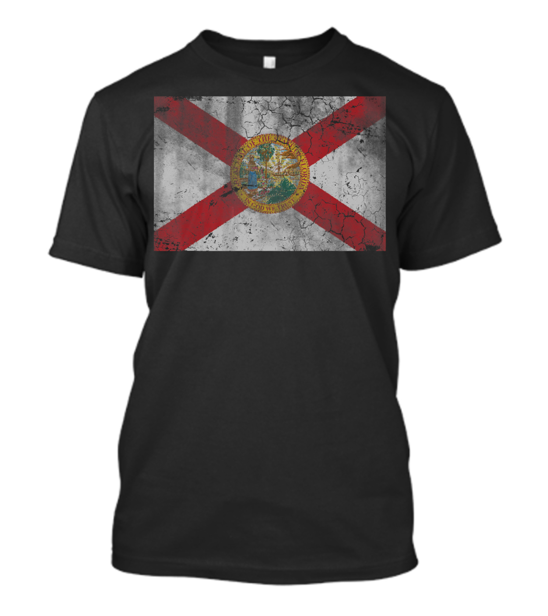 Florida State Flag Vintage Weathered Look T-Shirt