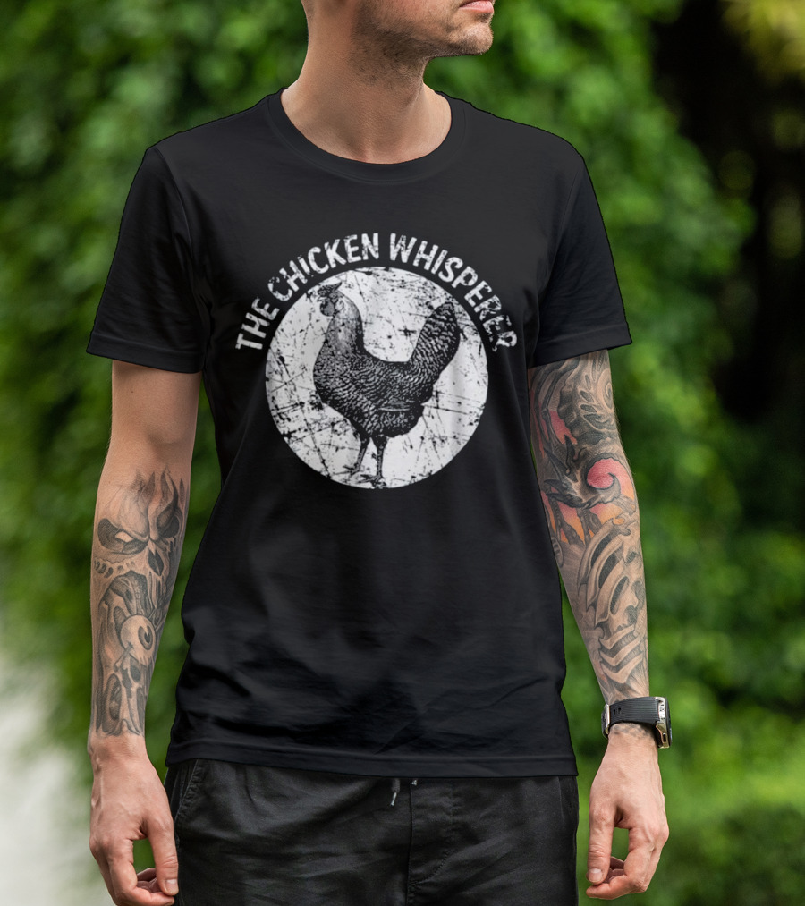 The Chicken Whisperer Vintage Poultry Sketch T-Shirt