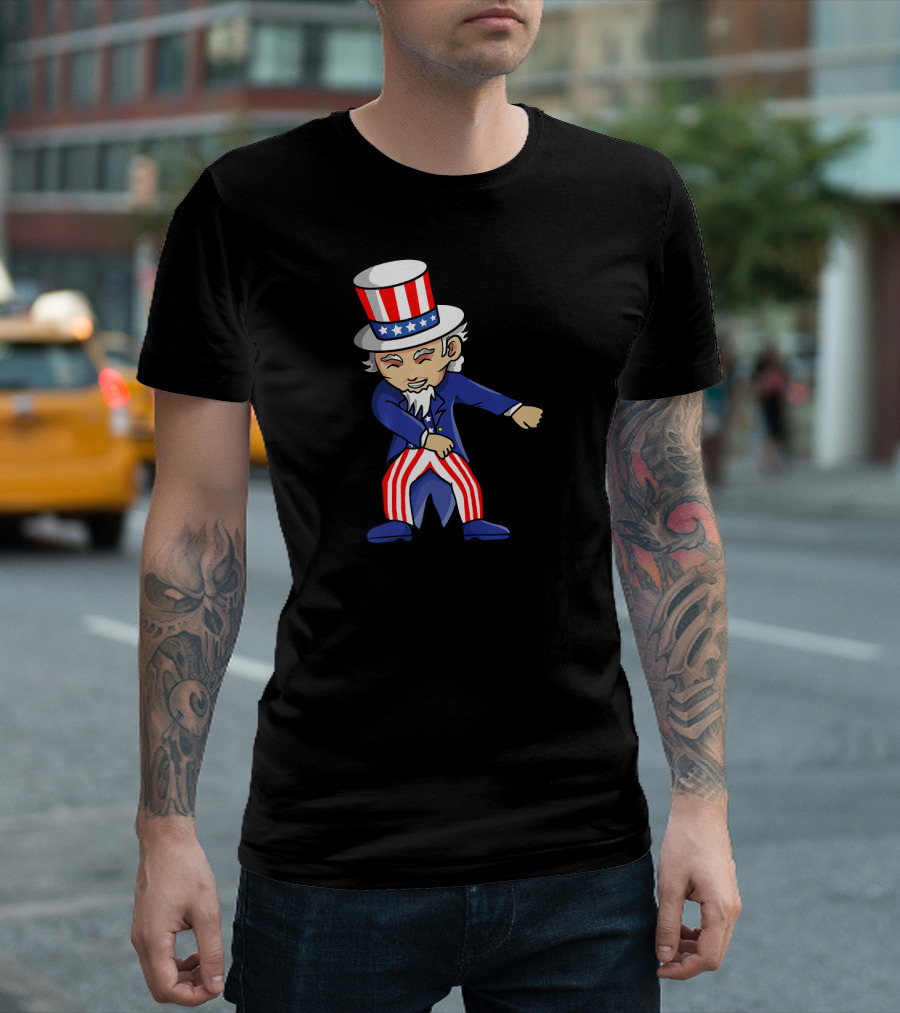 Floss Like A Boss Dance Uncle Sam Flossing Patriotic Moves T-Shirt