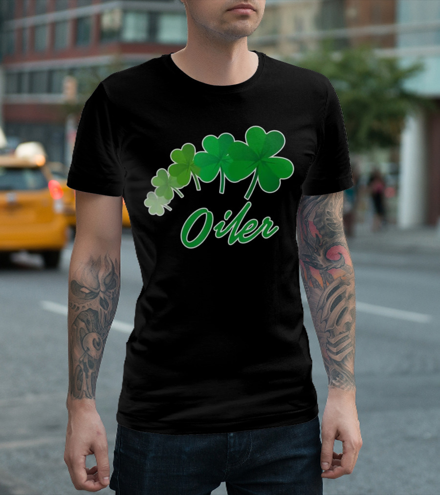Oiler Irish Shamrocks St Patrick T-Shirt