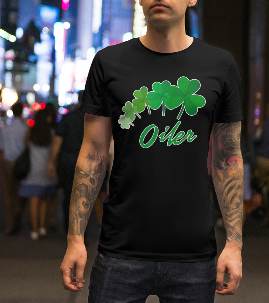 Oiler Irish Shamrocks St Patrick T-Shirt