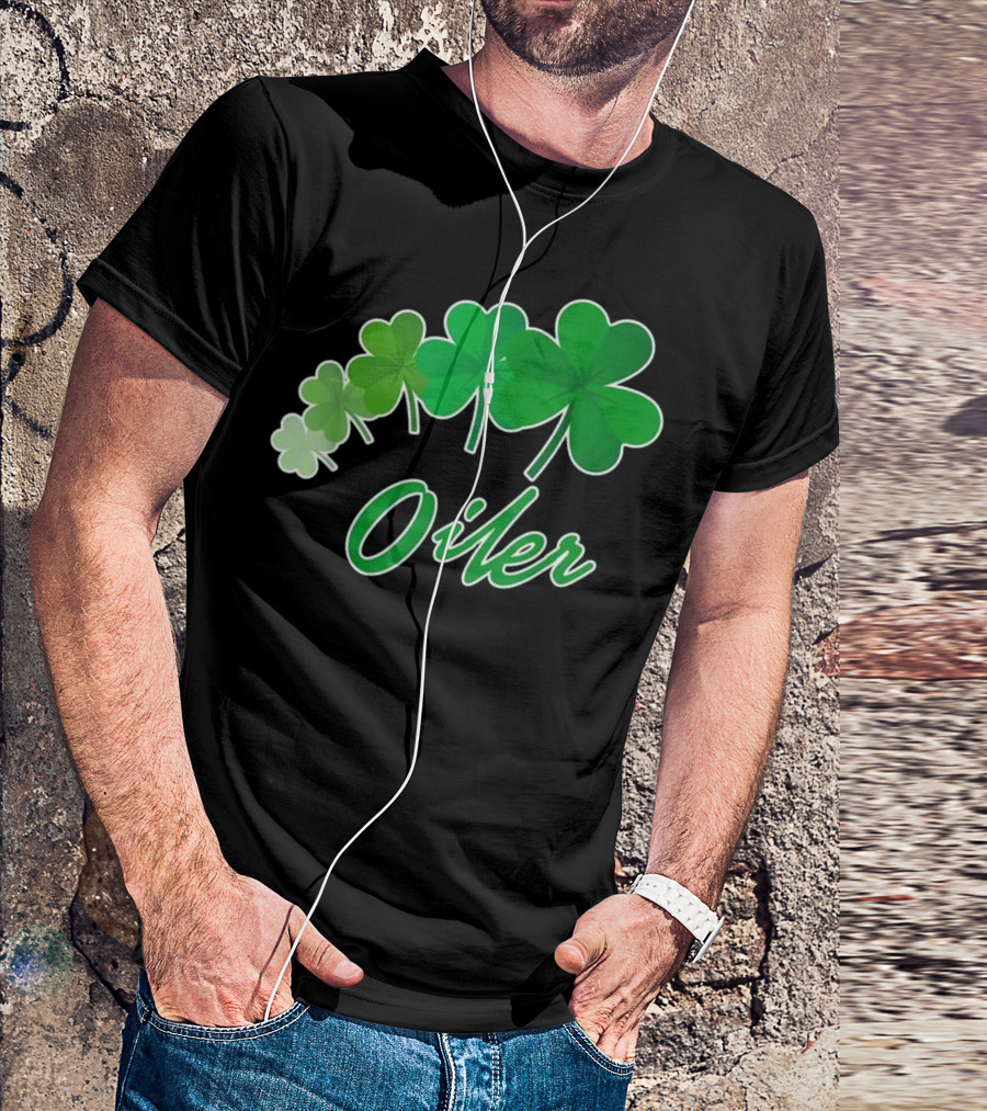 Oiler Irish Shamrocks St Patrick T-Shirt
