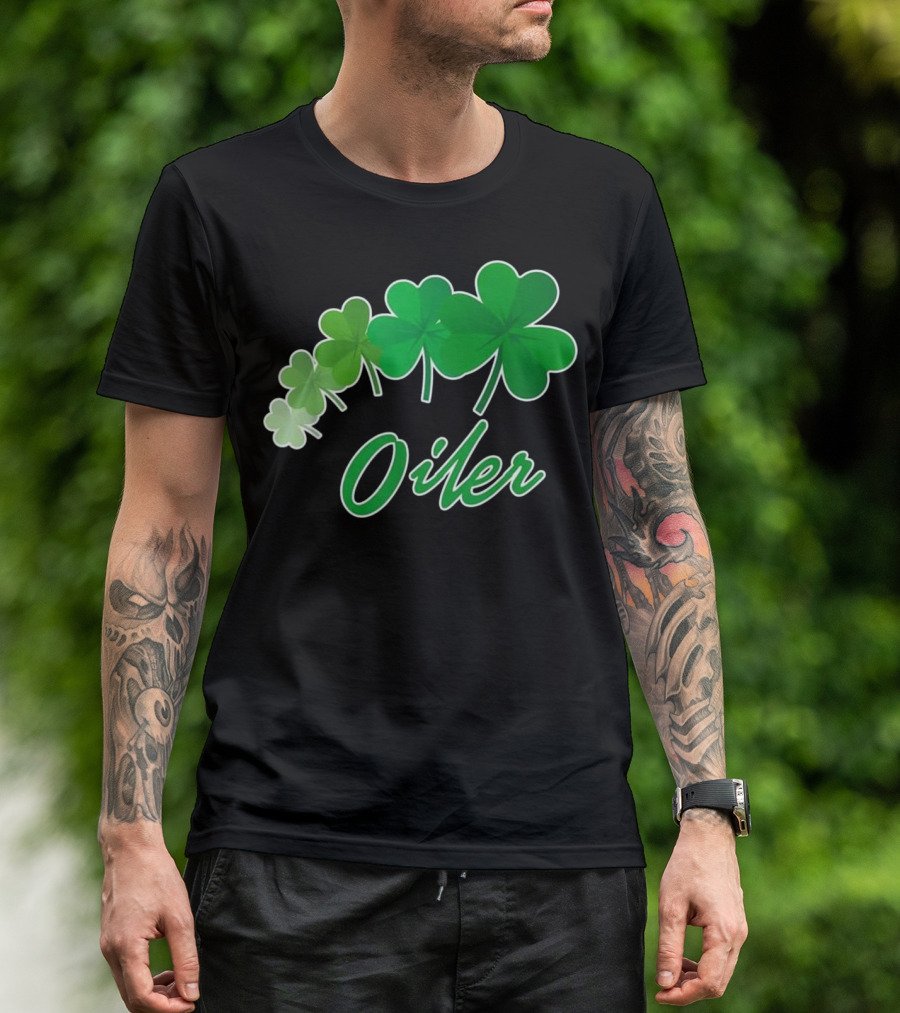 Oiler Irish Shamrocks St Patrick T-Shirt