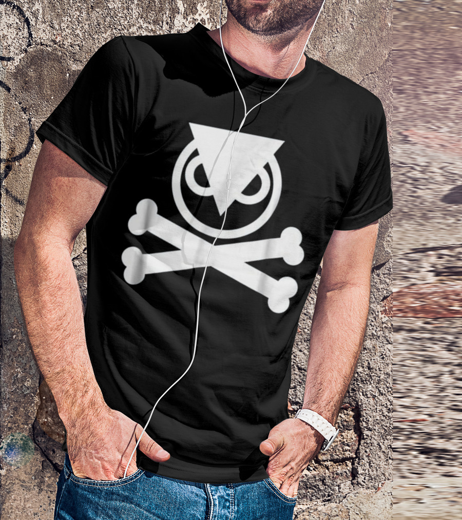 Illuminati Owl Skull Crossbones Pyramid T-Shirt