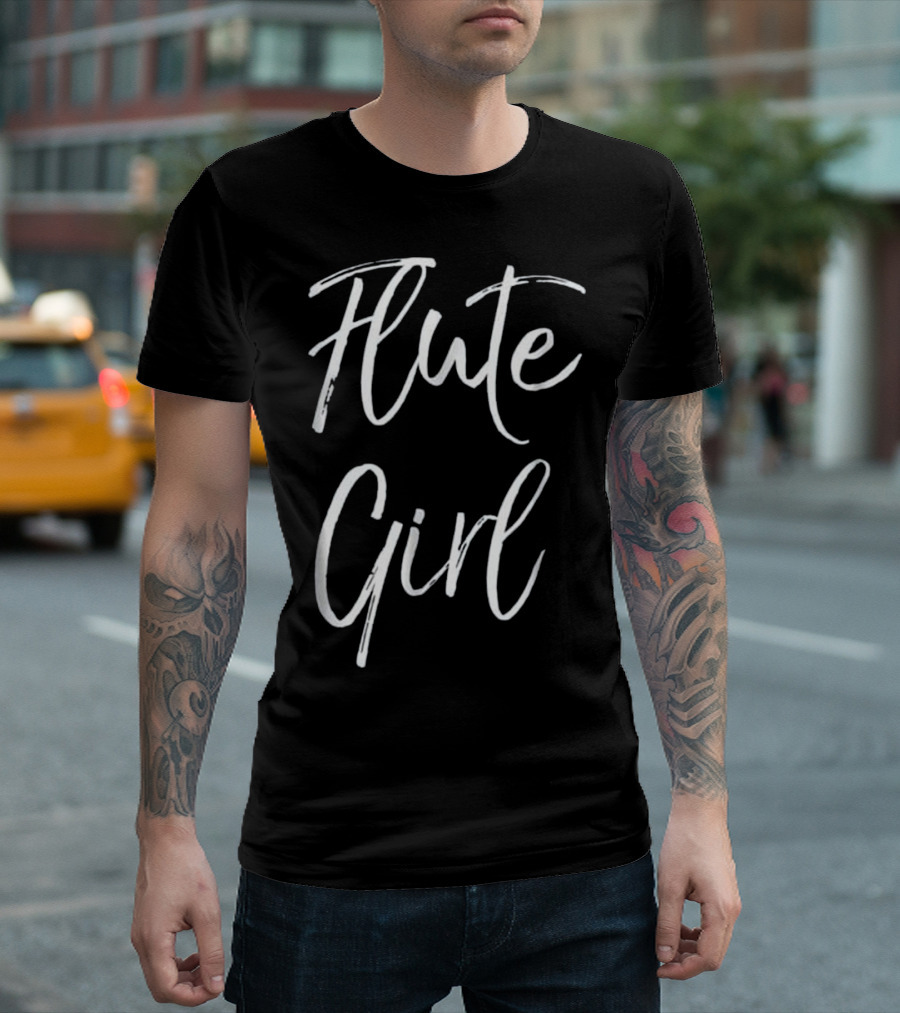 Flute Girl Cute Marching Band Flute Girl T-Shirt