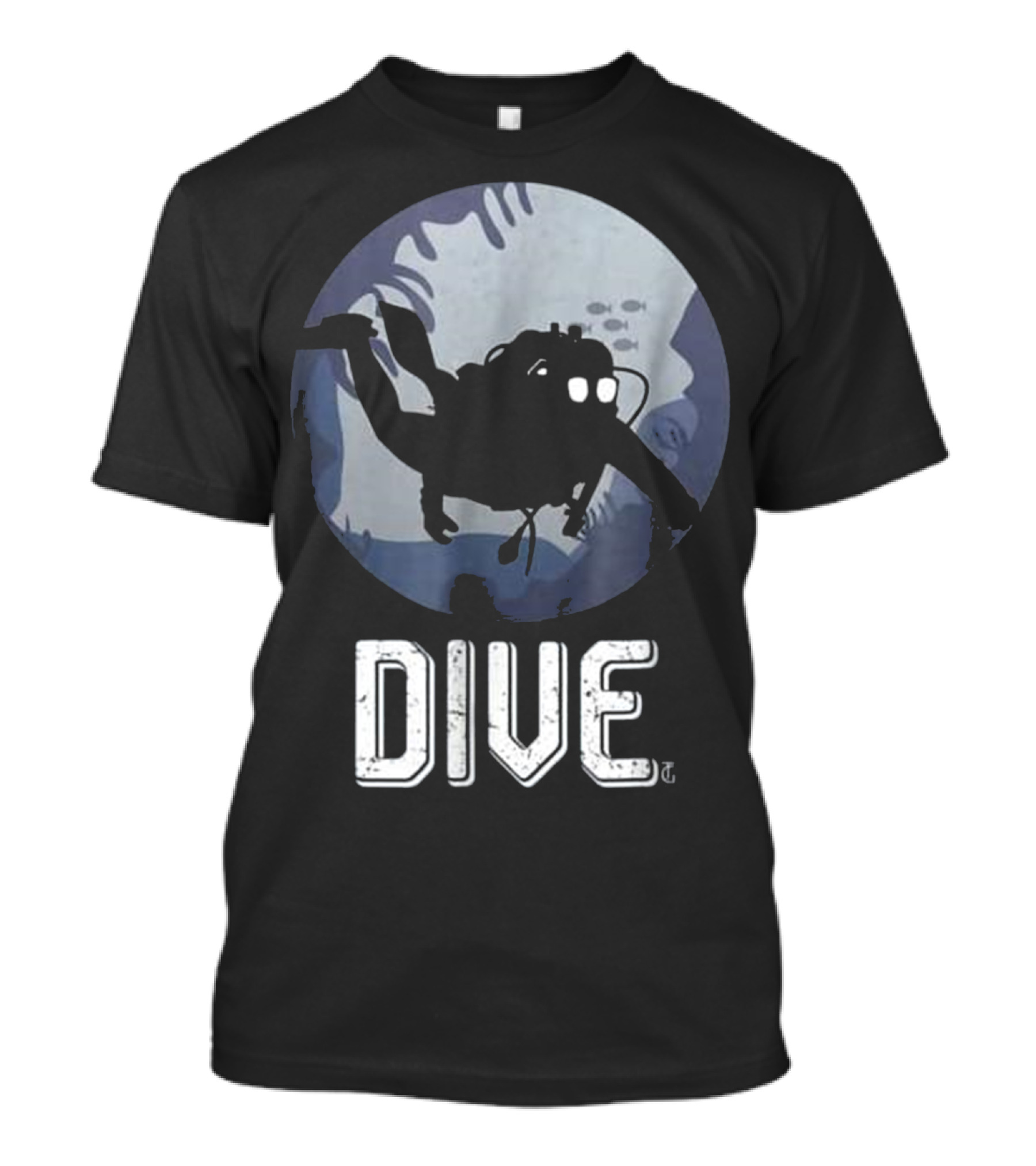 Deep Sea Dive Scuba Diving Diver Freediv Moonlit Adventure T-Shirt