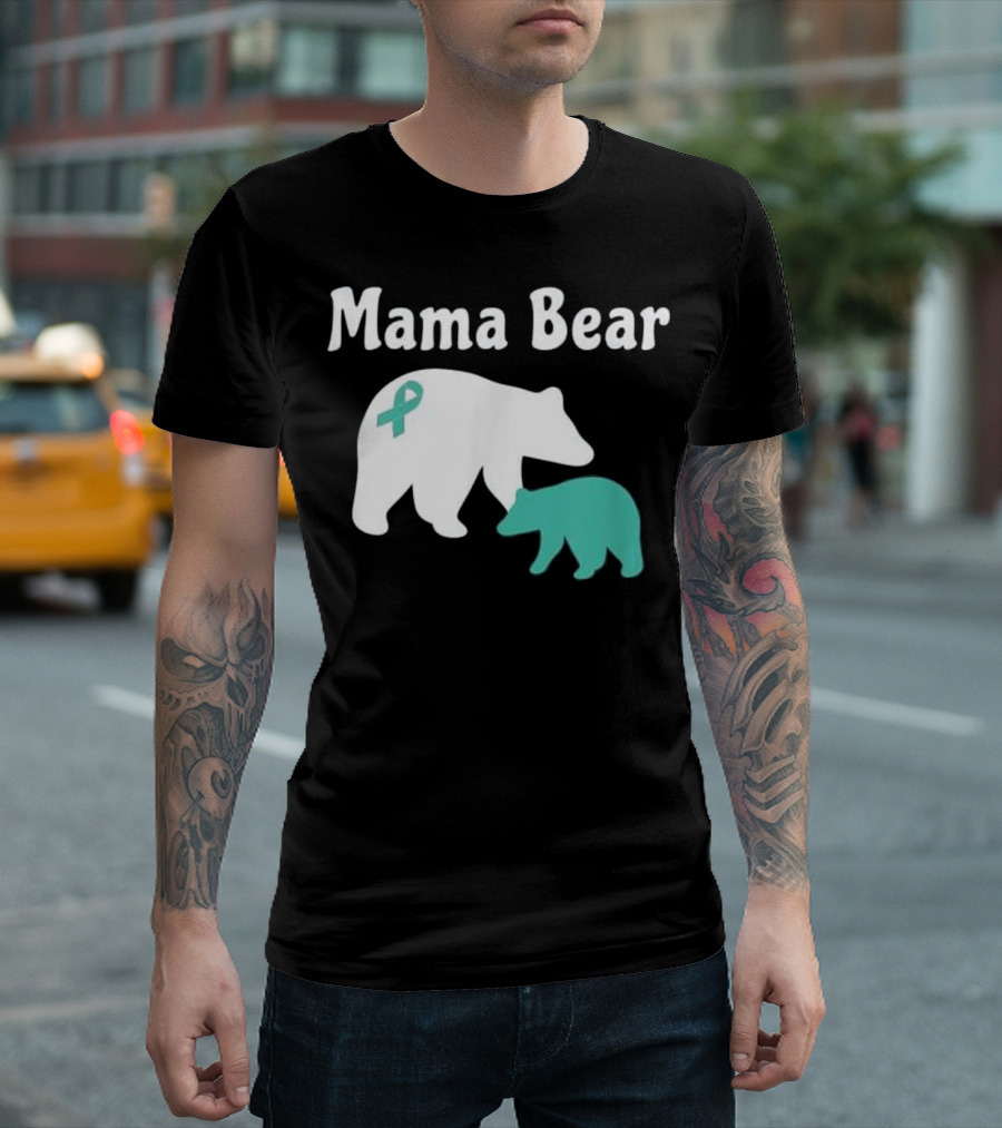 Mama Bear Food Allergy Awareness T-Shirt
