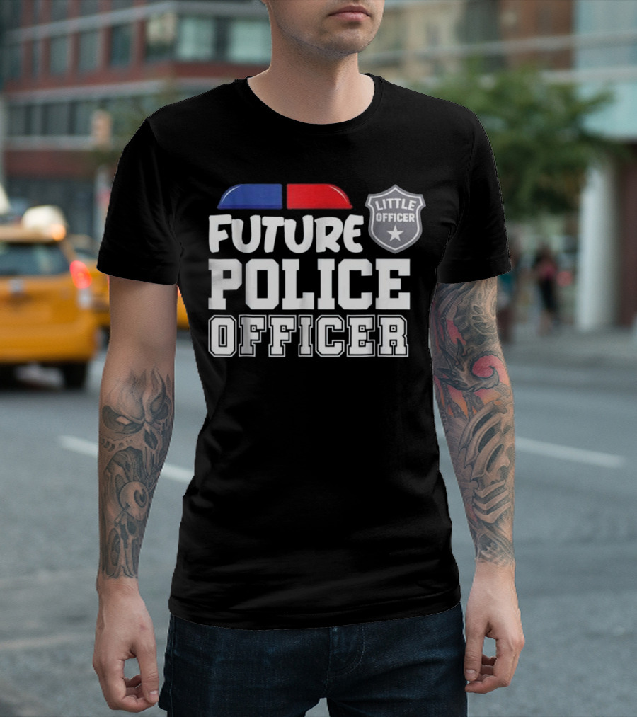 Future Little Officer Police Kid Children T-Shirt
