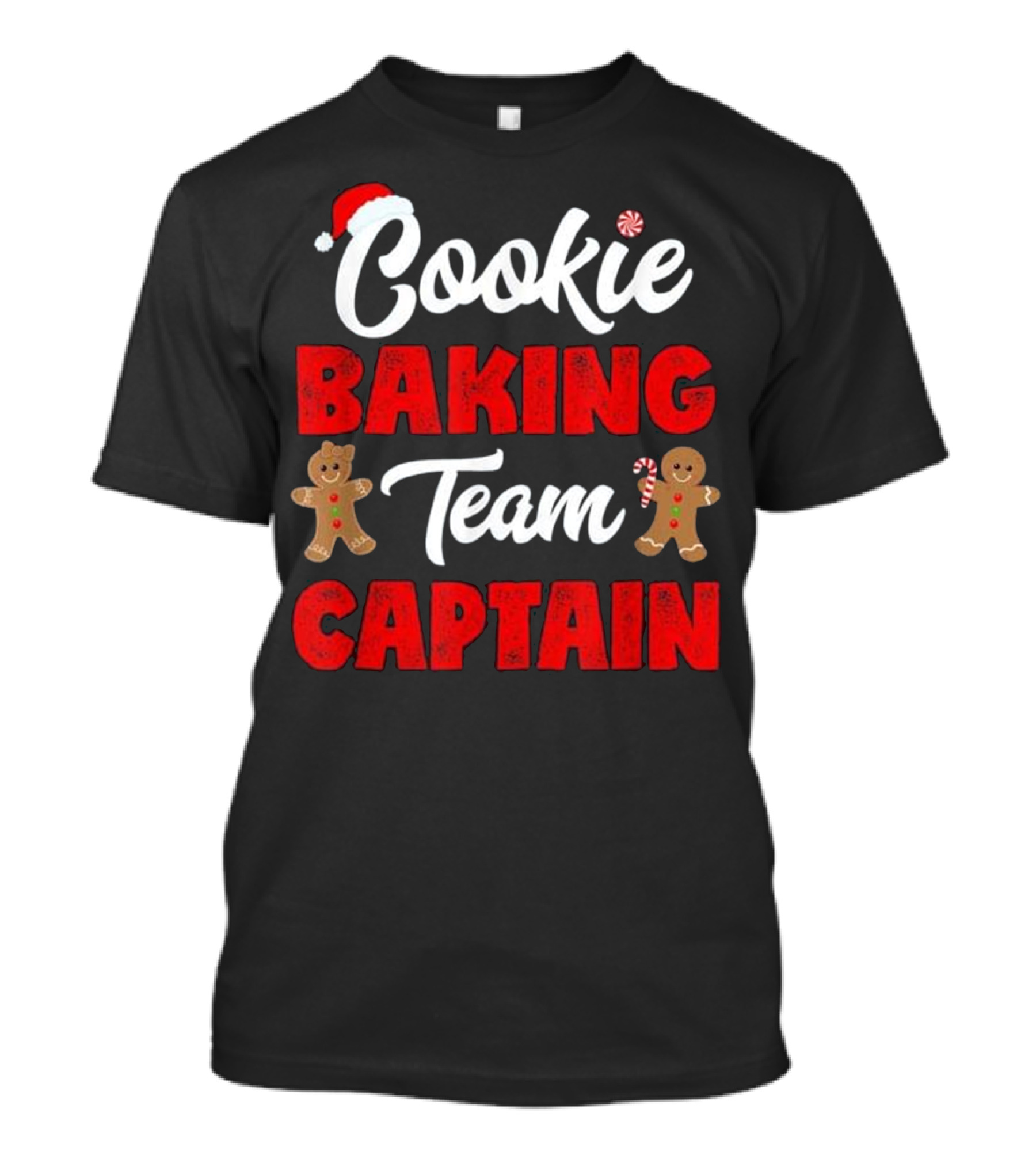 Cookie Baking Team Captain Holiday Gingerbread Christmas T-Shirt