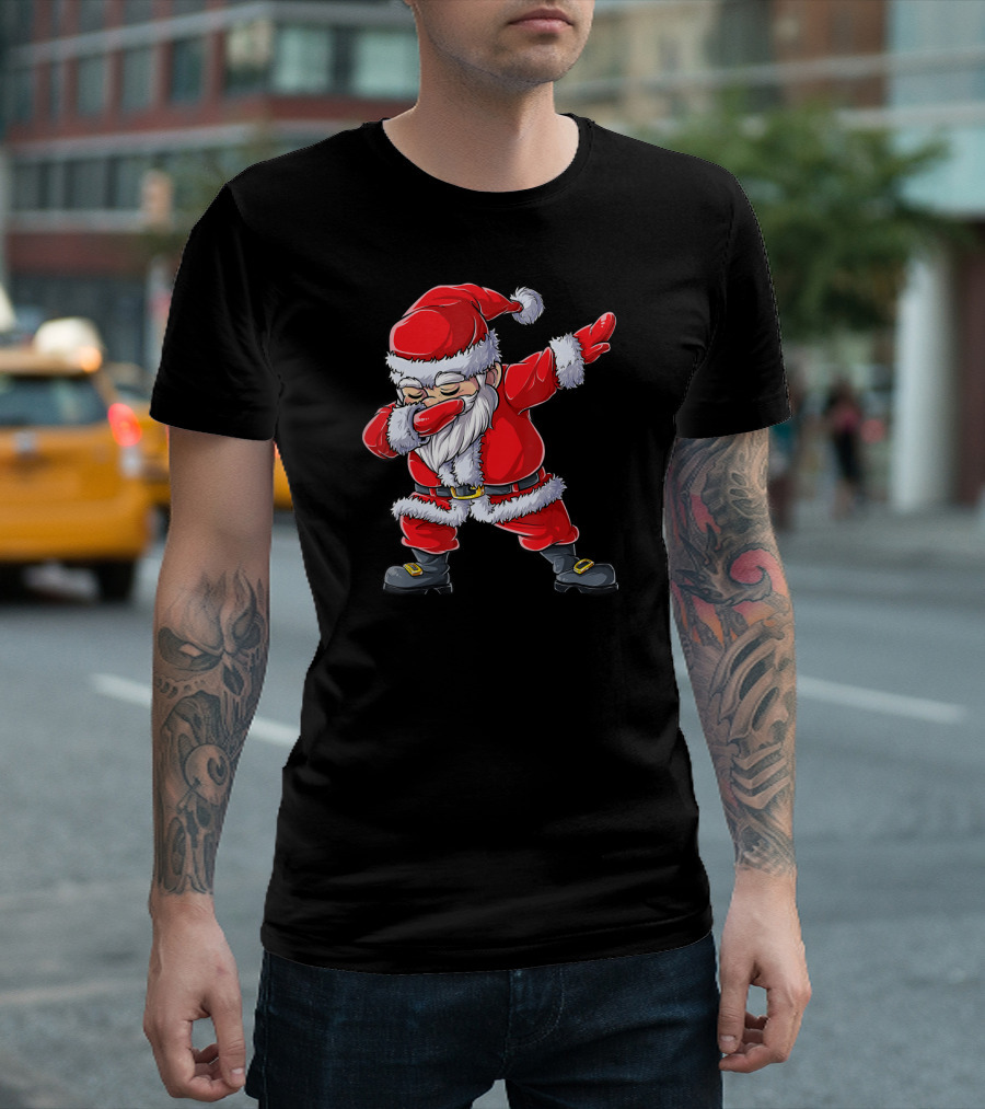 Santa Claus Christmas Dabbing Kids T-Shirt