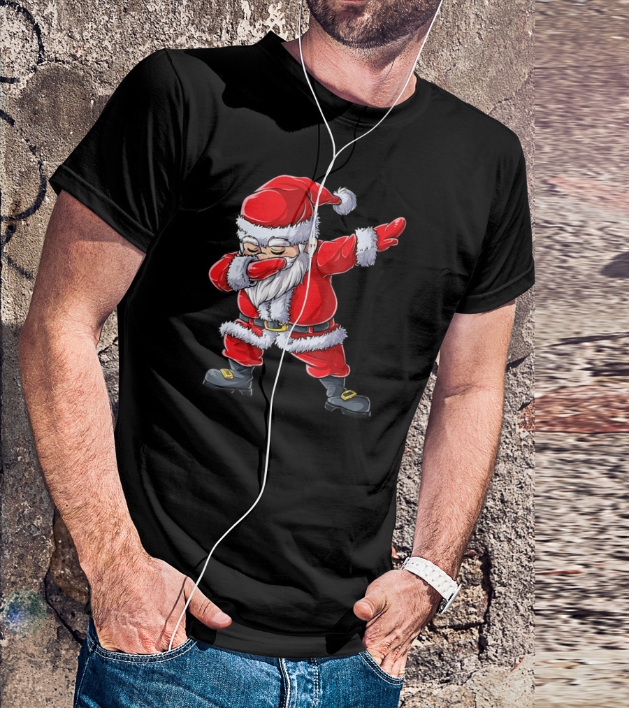 Santa Claus Christmas Dabbing Kids T-Shirt