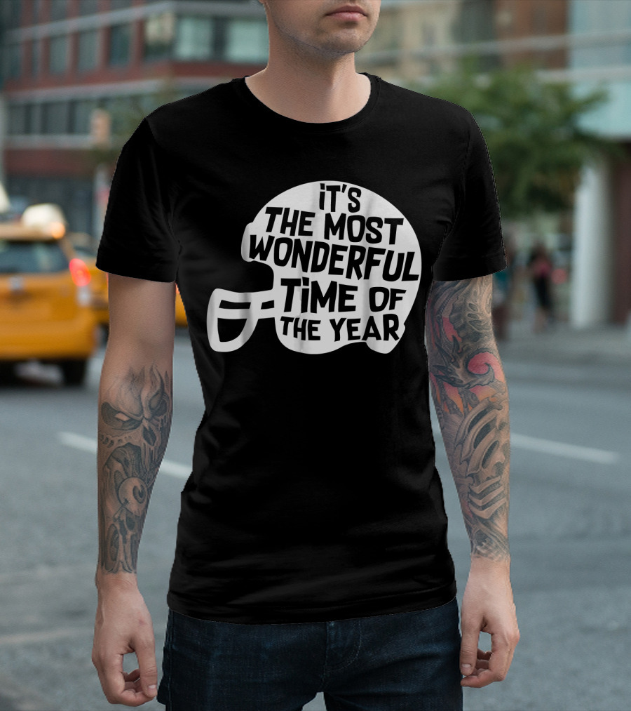 It's the Most Wonderful Time of the Year Football Mom T-Shirt