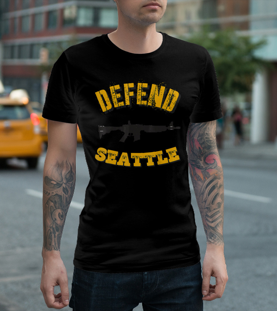 DEFEND SEATTLE Rifle T-Shirt