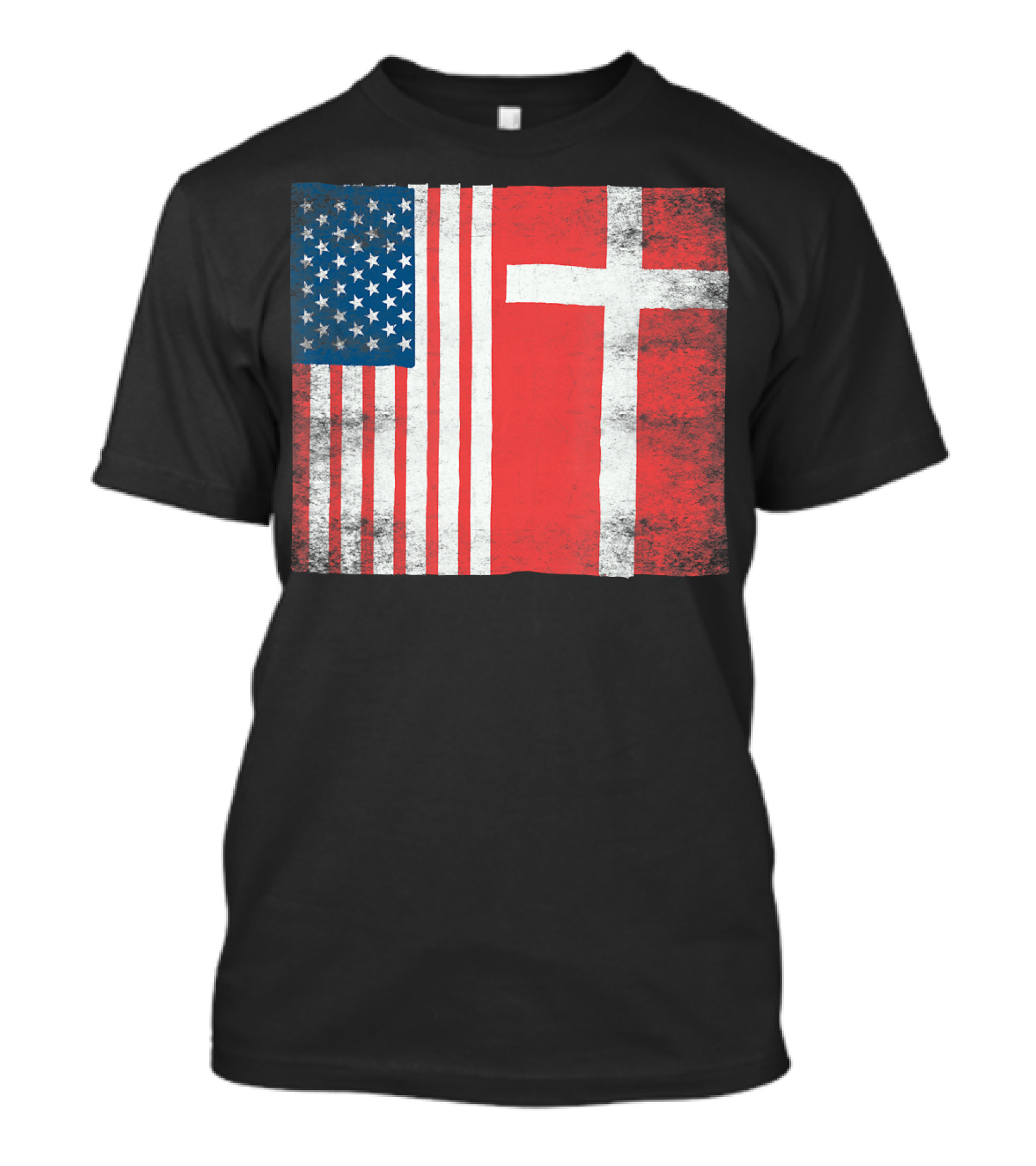 Denmark American Danish Flag Women Men T-Shirt