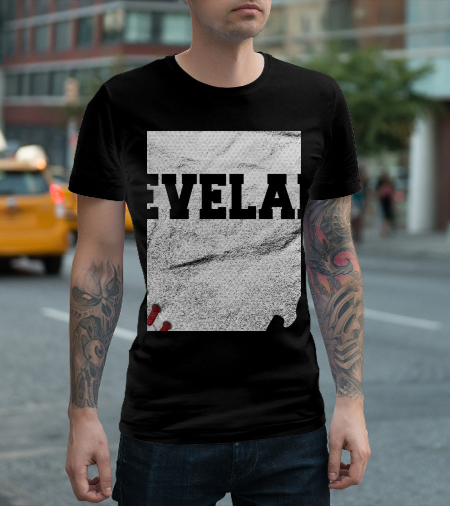 Cleveland Ohio Baseball Sport Textured T-Shirt