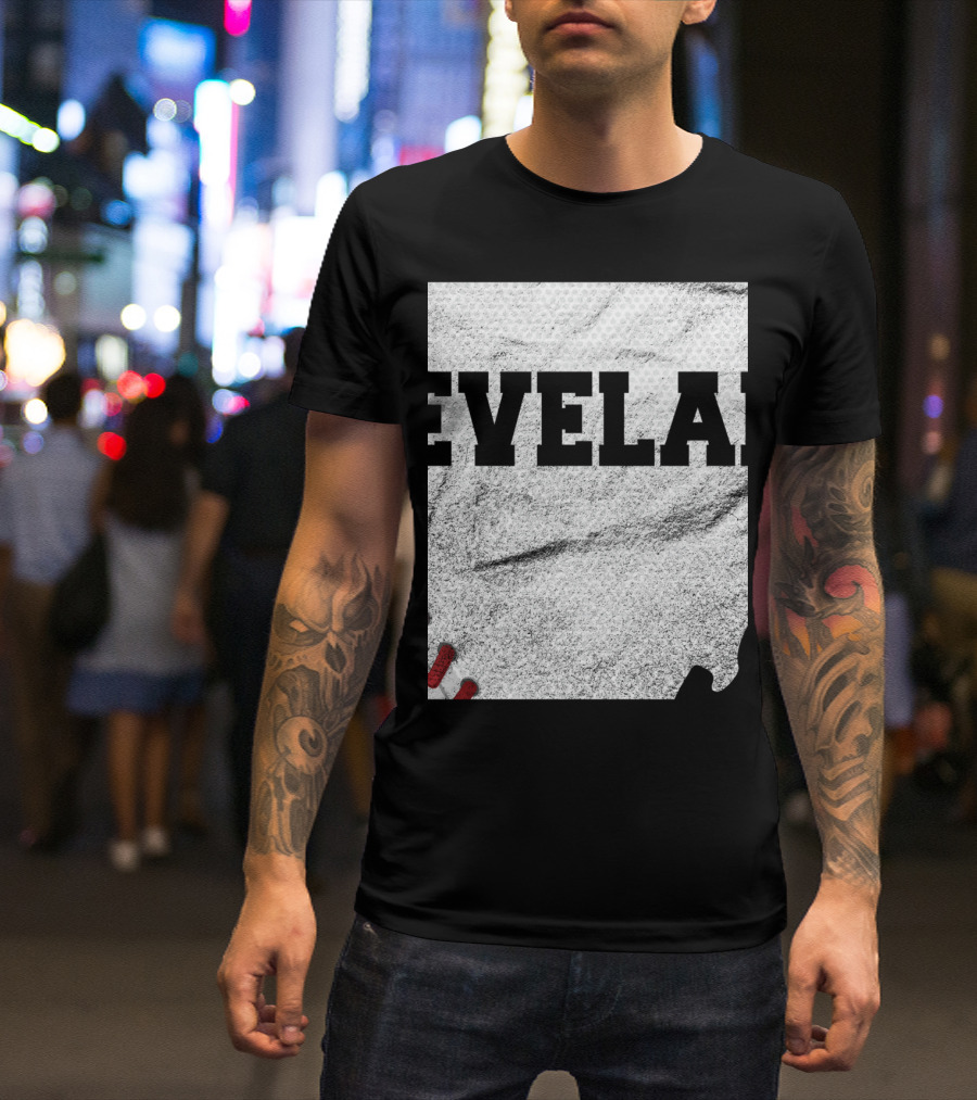 Cleveland Ohio Baseball Sport Textured T-Shirt