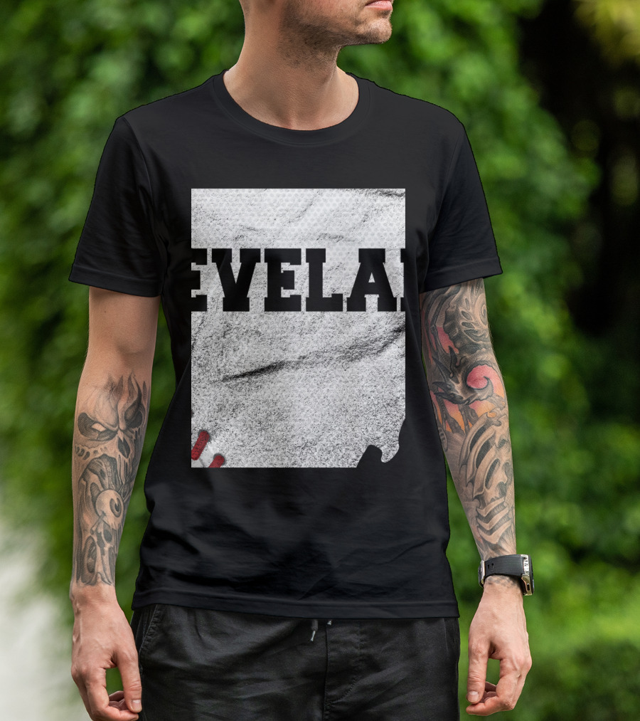 Cleveland Ohio Baseball Sport Textured T-Shirt
