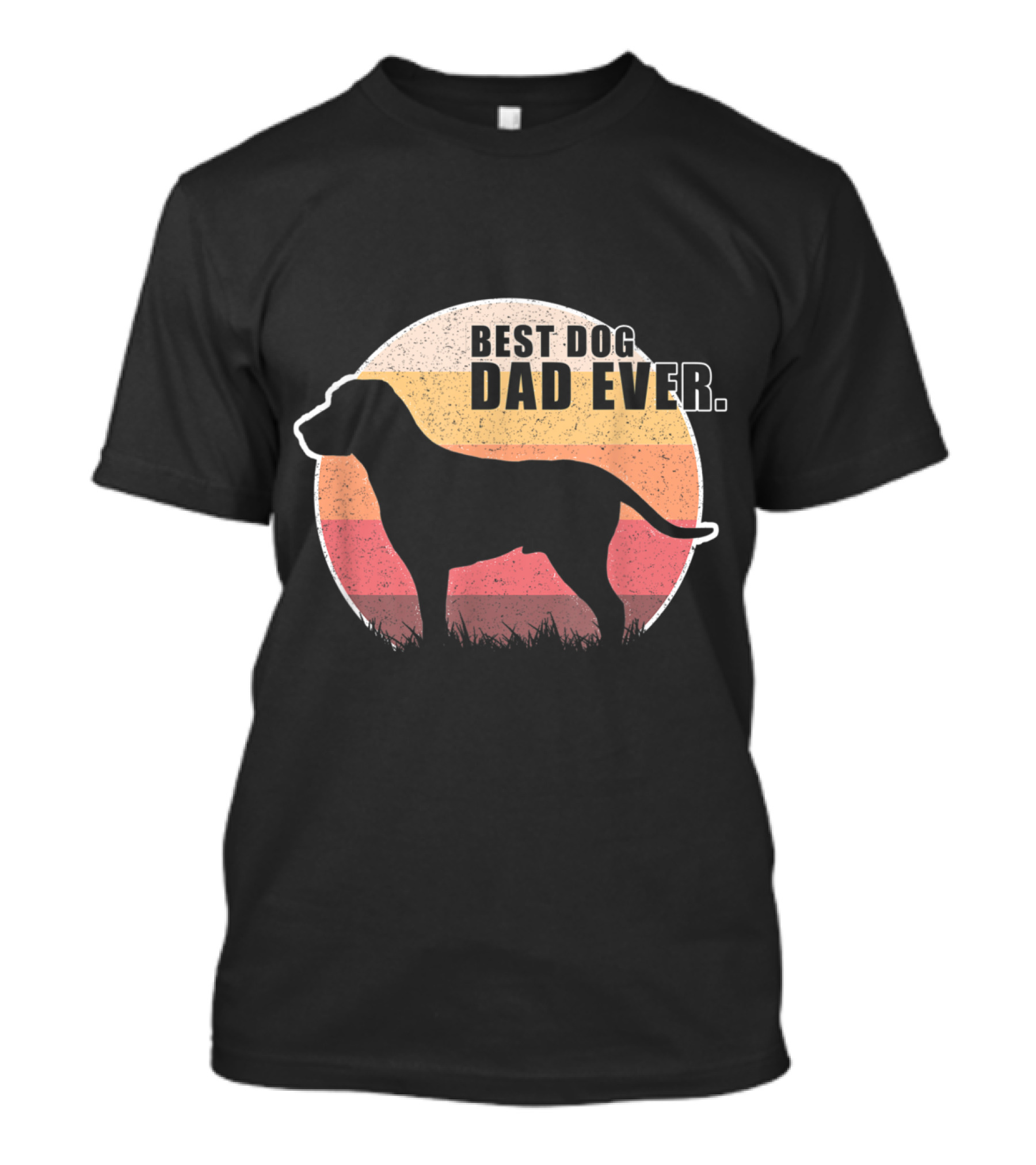 Best Dog Dad Ever Vintage Labrador Retriever T-Shirt