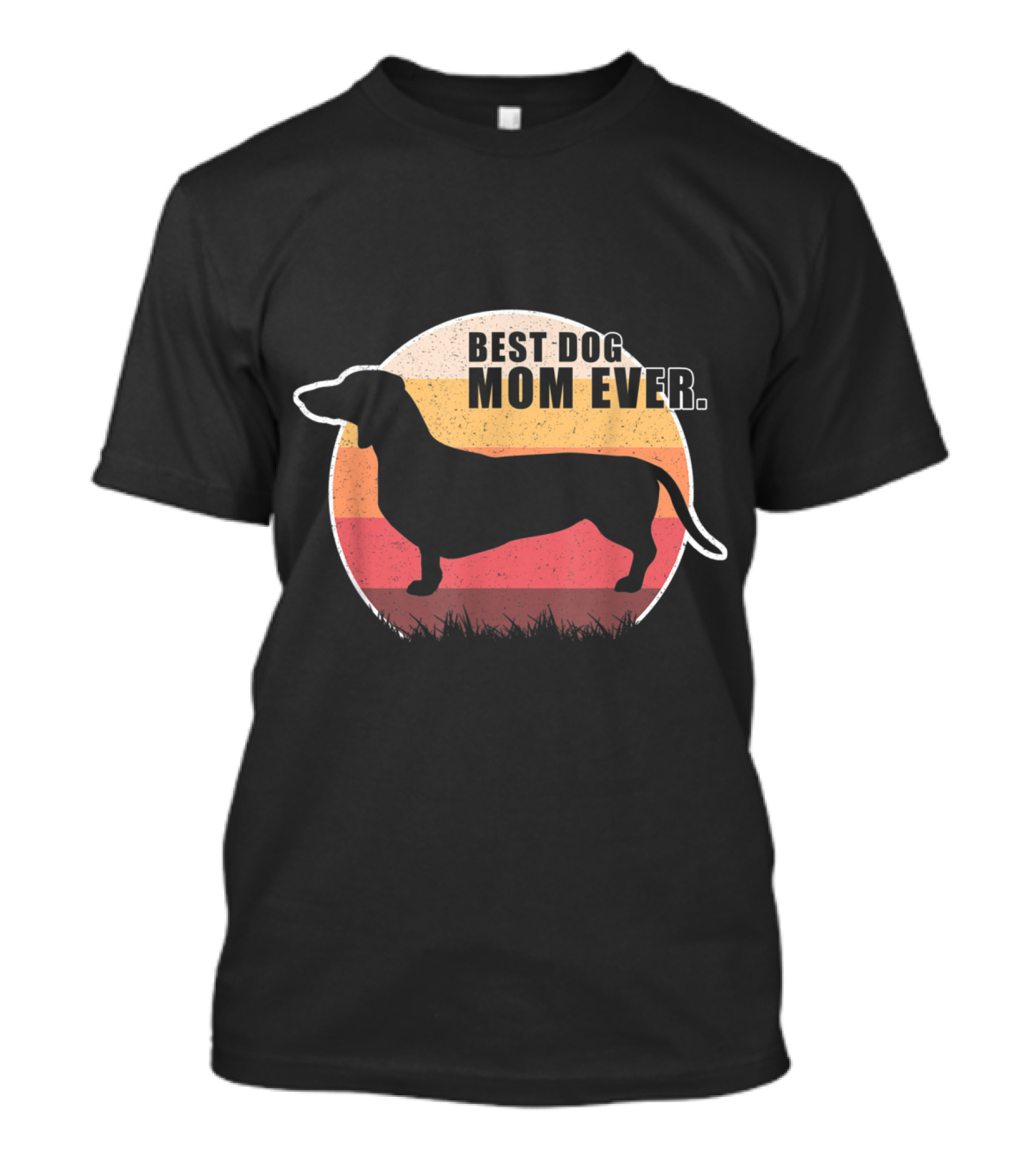 Vintage Best Dog Mom Ever Dachshund T-Shirt