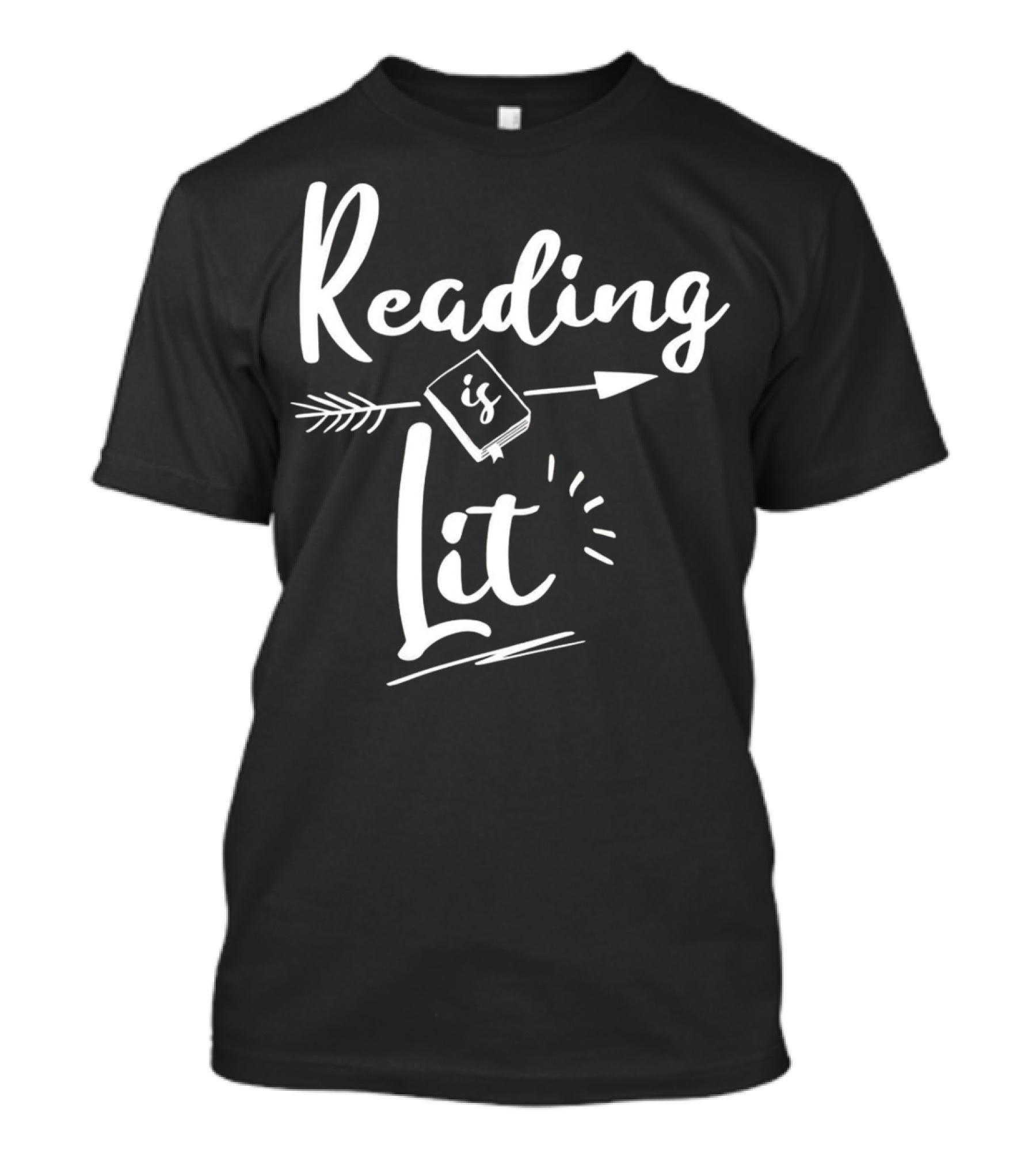 Reading Is Lit Arrow Book Fun Premium T-Shirt