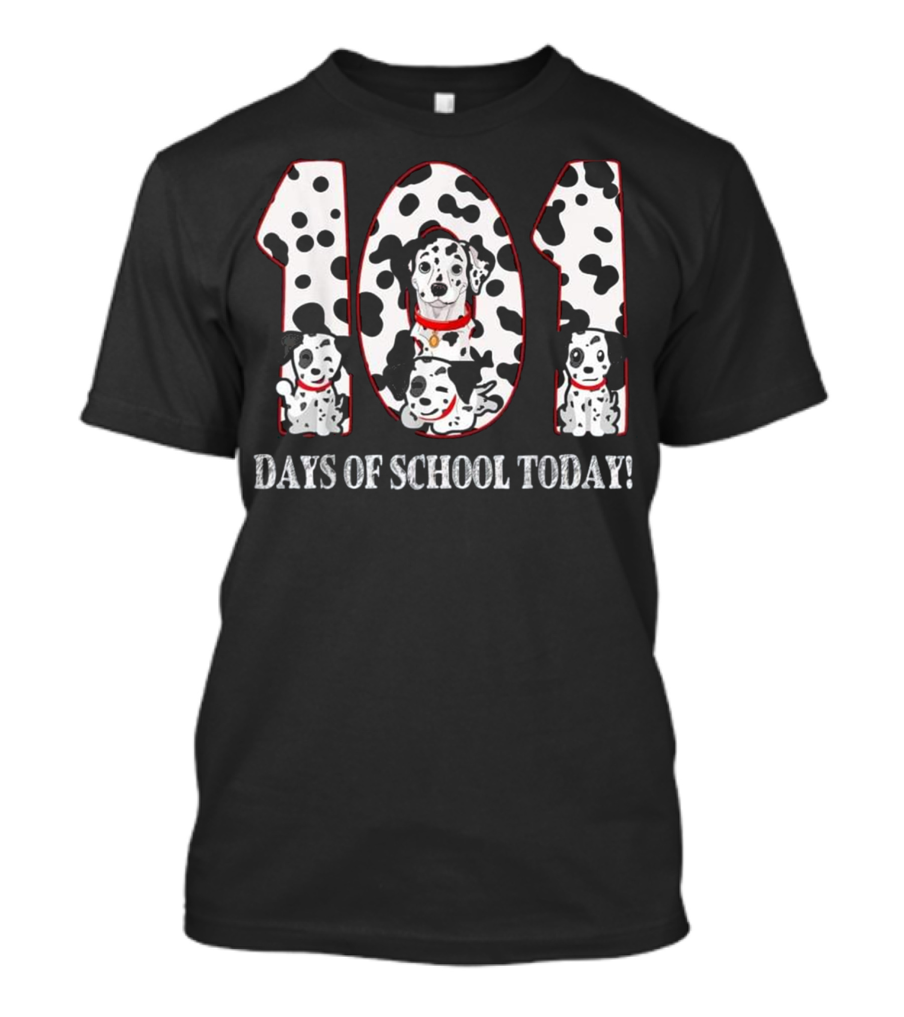101 Days Of School Today Dalmatian Dog T-Shirt