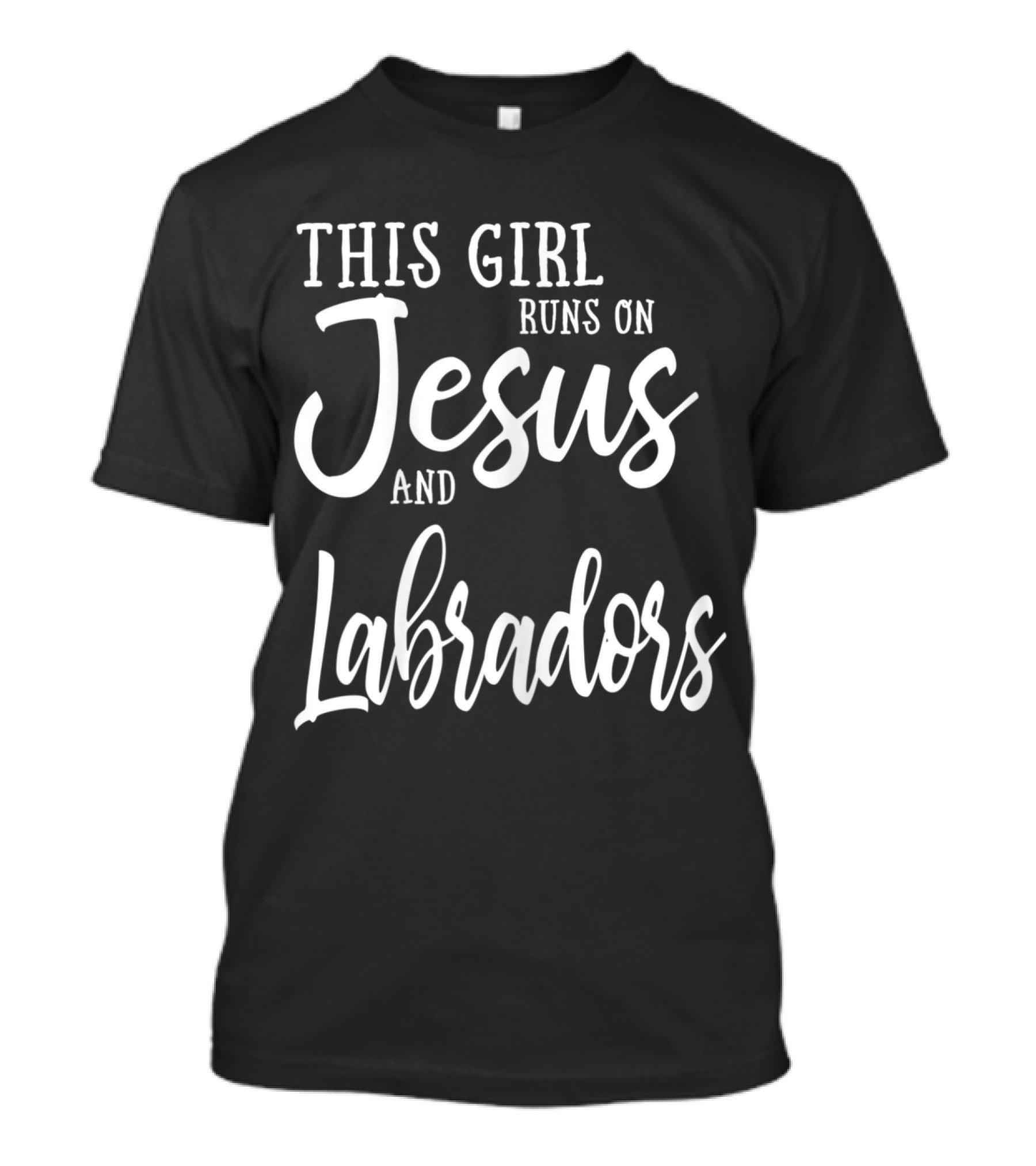 This Girl Powered By Faith And Labrador Companionship T-Shirt