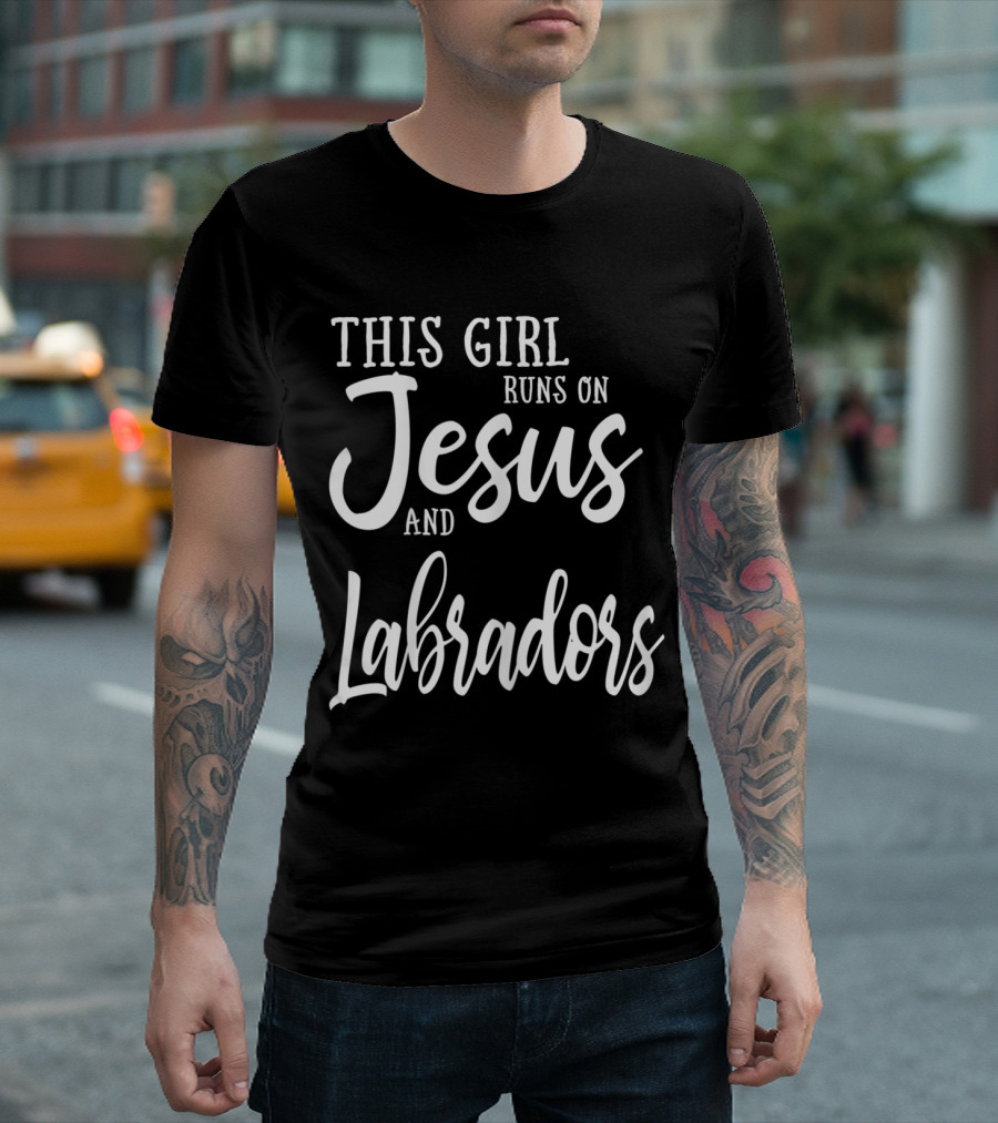 This Girl Powered By Faith And Labrador Companionship T-Shirt