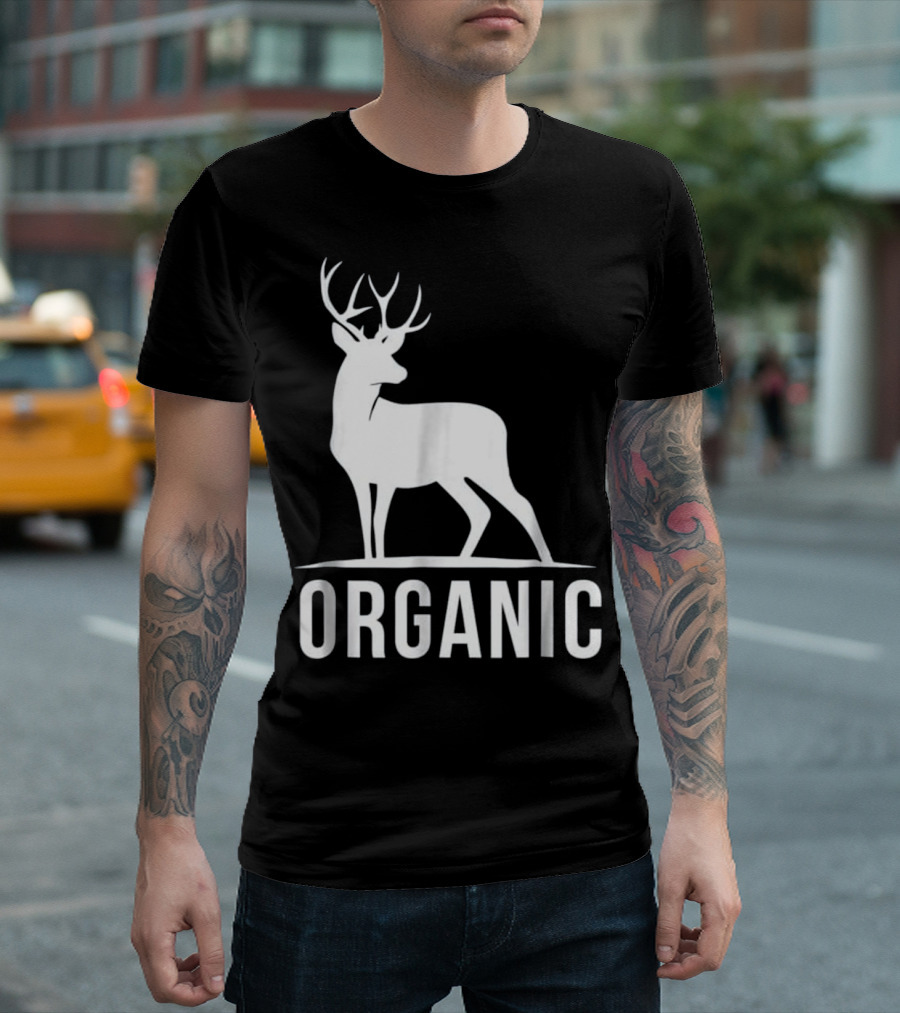 Organic Deer Hunting Bow Hunter T-Shirt
